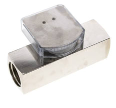 Caudalímetro de área variable G1'' de latón para aceite 3-10 l/min 250 bar