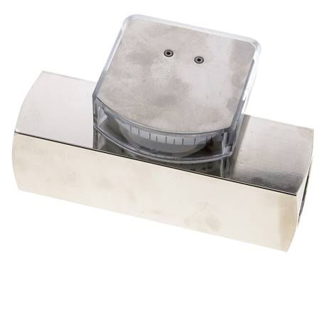 Caudalímetro de área variable G1'' de latón para aceite 3-10 l/min 250 bar
