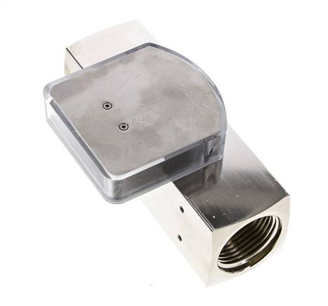 Caudalímetro de área variable G1'' de latón para aceite 3-10 l/min 250 bar