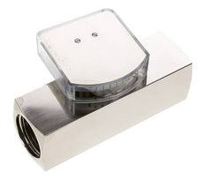 Caudalímetro de área variable G1'' de latón para aceite 5-15 l/min 250 bar