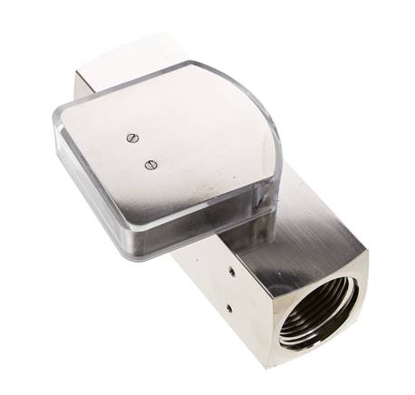 Caudalímetro de área variable G1'' de latón para aceite 5-15 l/min 250 bar
