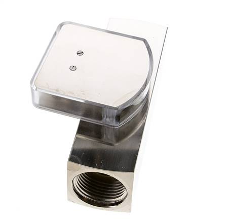 Caudalímetro de área variable G1'' de latón para aceite 5-15 l/min 250 bar