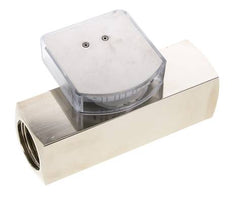 Caudalímetro de área variable G1'' de latón para aceite 8-24 l/min 250 bar