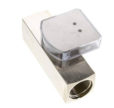 Caudalímetro de área variable G1'' de latón para aceite 8-24 l/min 250 bar