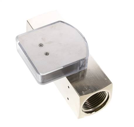 Caudalímetro de área variable G1'' de latón para aceite 8-24 l/min 250 bar