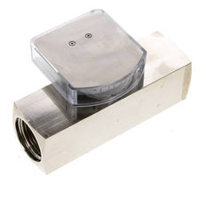 Caudalímetro de área variable G1'' de latón para aceite 10-30 l/min 250 bar