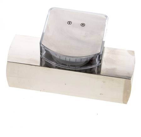 Caudalímetro de área variable G1'' de latón para aceite 10-30 l/min 250 bar