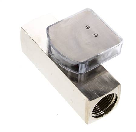 Caudalímetro de área variable G1'' de latón para aceite 10-30 l/min 250 bar