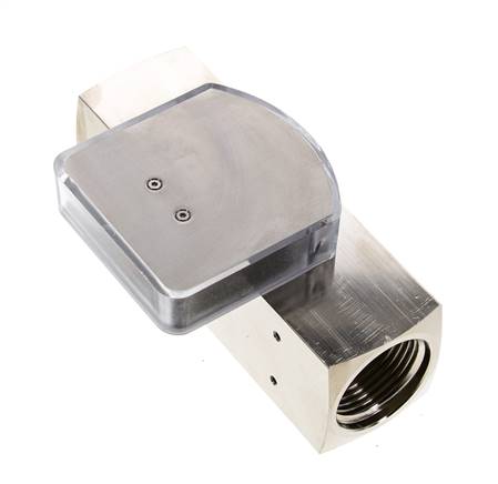 Caudalímetro de área variable G1'' de latón para aceite 10-30 l/min 250 bar