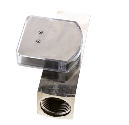 Caudalímetro de área variable G1'' de latón para aceite 10-30 l/min 250 bar