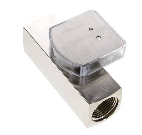 Caudalímetro de área variable G1'' de latón para aceite 15-45 l/min 250 bar