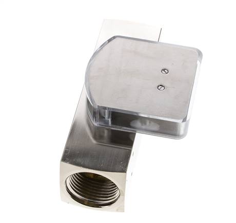 Caudalímetro de área variable G1'' de latón para aceite 15-45 l/min 250 bar