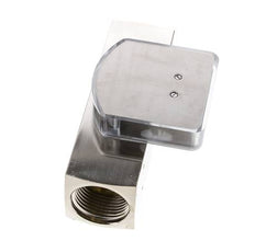 Caudalímetro de área variable G1'' de latón para aceite 15-45 l/min 250 bar