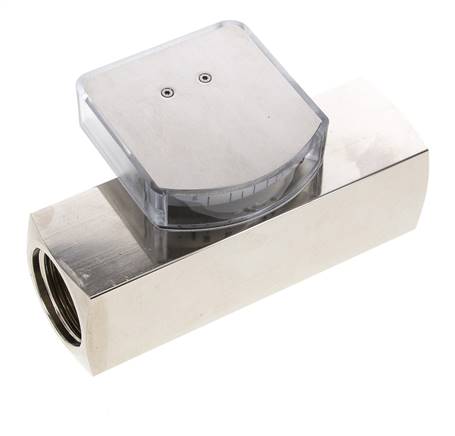 Caudalímetro de área variable G1'' de latón para aceite 20-60 l/min 250 bar
