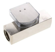Caudalímetro de área variable G1'' de latón para aceite 20-60 l/min 250 bar