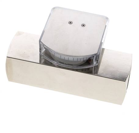 Caudalímetro de área variable G1'' de latón para aceite 20-60 l/min 250 bar