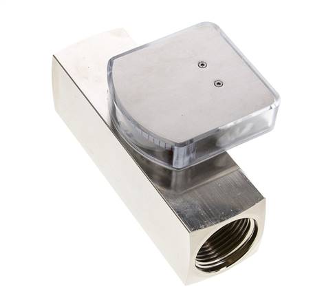 Caudalímetro de área variable G1'' de latón para aceite 20-60 l/min 250 bar