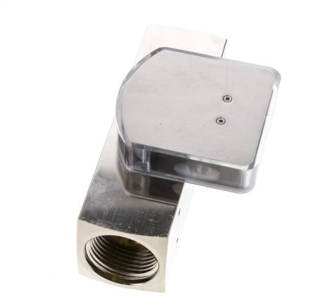 Caudalímetro de área variable G1'' de latón para aceite 20-60 l/min 250 bar
