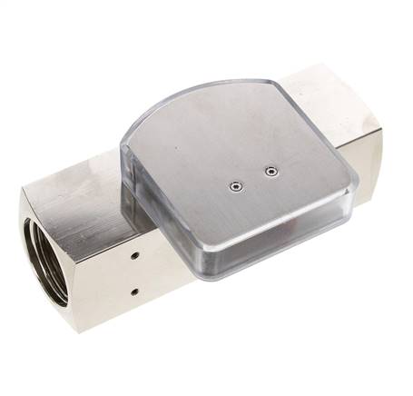 Caudalímetro de área variable G1'' de latón para aceite 20-60 l/min 250 bar
