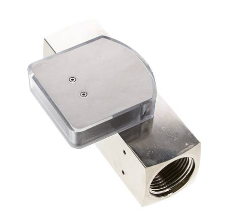 Caudalímetro de área variable G1'' de latón para aceite 20-60 l/min 250 bar