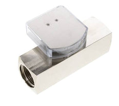 Caudalímetro de área variable G1'' de latón para aceite 30-90 l/min 250 bar