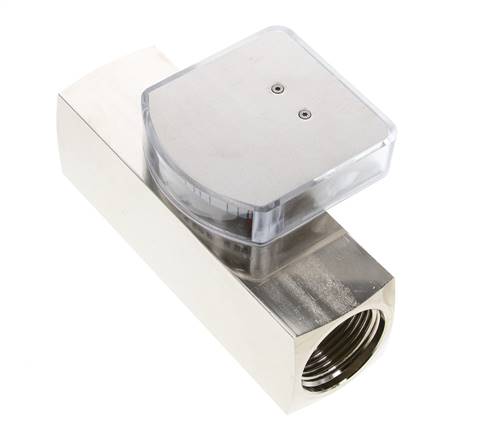 Caudalímetro de área variable G1'' de latón para aceite 30-90 l/min 250 bar