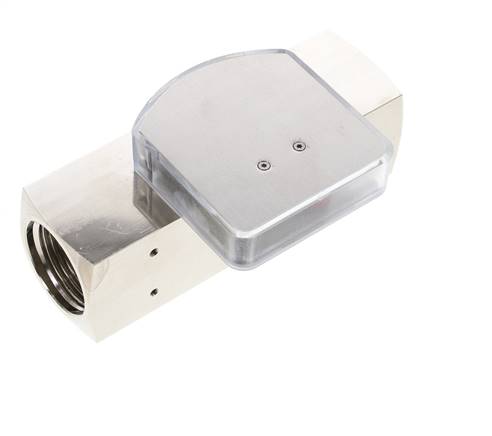 Caudalímetro de área variable G1'' de latón para aceite 30-90 l/min 250 bar