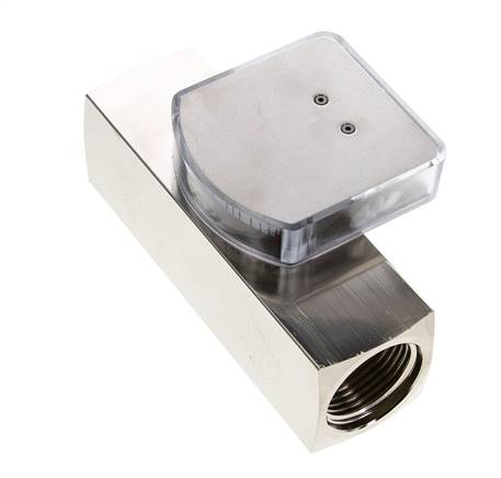 Caudalímetro de área variable G1'' de latón para aceite 35-110 l/min 250 bar