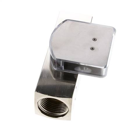 Caudalímetro de área variable G1'' de latón para aceite 35-110 l/min 250 bar