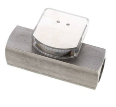 Caudalímetro de área variable G1'' de acero inoxidable para aceite 0.1-0.8 l/min 300 bar