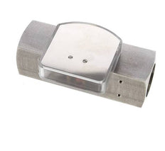 Caudalímetro de área variable G1'' de acero inoxidable para aceite 0.1-0.8 l/min 300 bar