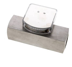Caudalímetro de área variable G1'' de acero inoxidable para aceite 0.5-1.5 l/min 300 bar