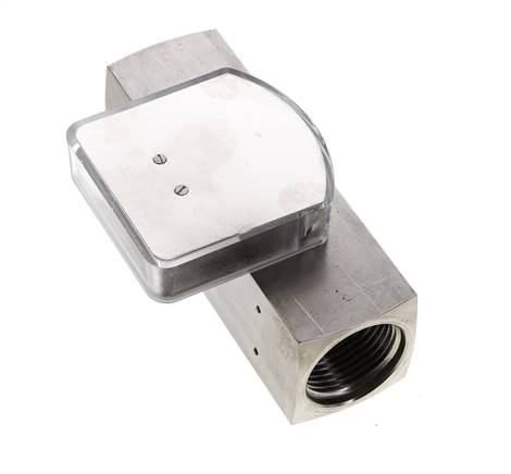 Caudalímetro de área variable G1'' de acero inoxidable para aceite 0.5-1.5 l/min 300 bar