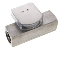 Caudalímetro de área variable G1'' de acero inoxidable para aceite 1-4 l/min 300 bar