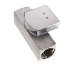 Caudalímetro de área variable G1'' de acero inoxidable para aceite 1-4 l/min 300 bar