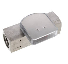 Caudalímetro de área variable G1'' de acero inoxidable para aceite 1-4 l/min 300 bar
