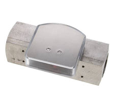 Caudalímetro de área variable G1'' de acero inoxidable para aceite 1-4 l/min 300 bar