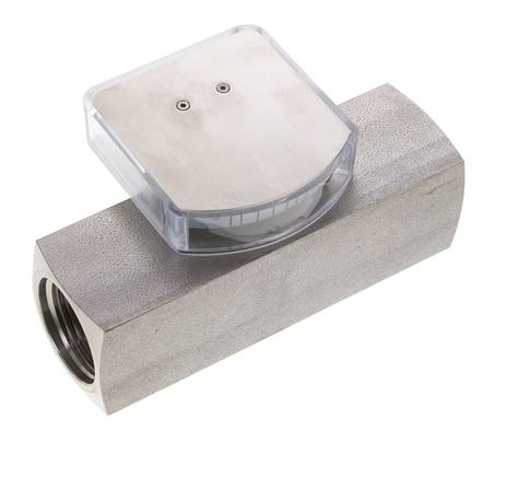Caudalímetro de área variable G1'' de acero inoxidable para aceite 2-8 l/min 300 bar