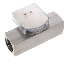 Caudalímetro de área variable G1'' de acero inoxidable para aceite 2-8 l/min 300 bar