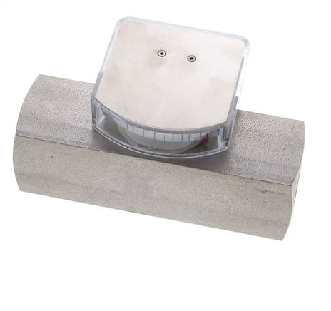 Caudalímetro de área variable G1'' de acero inoxidable para aceite 2-8 l/min 300 bar
