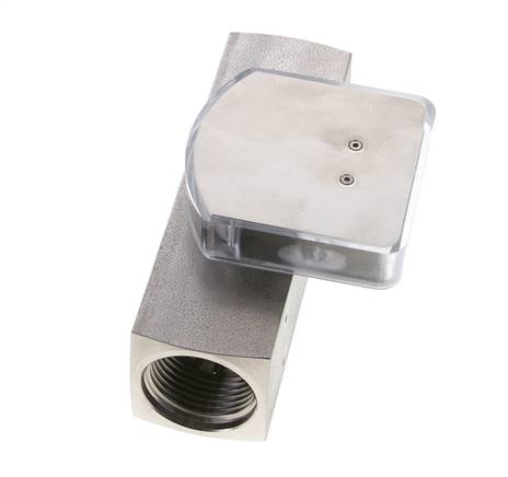 Caudalímetro de área variable G1'' de acero inoxidable para aceite 2-8 l/min 300 bar