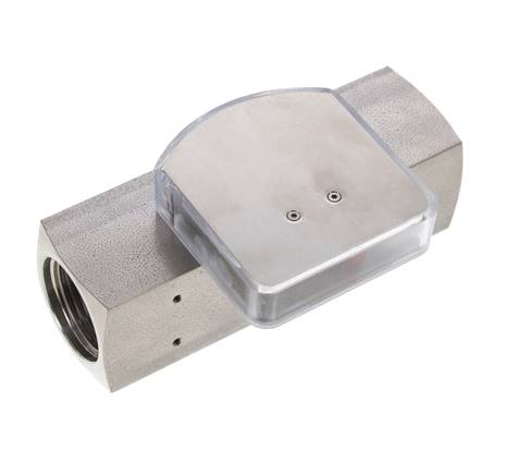 Caudalímetro de área variable G1'' de acero inoxidable para aceite 2-8 l/min 300 bar