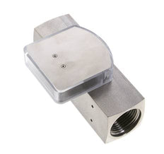 Caudalímetro de área variable G1'' de acero inoxidable para aceite 2-8 l/min 300 bar