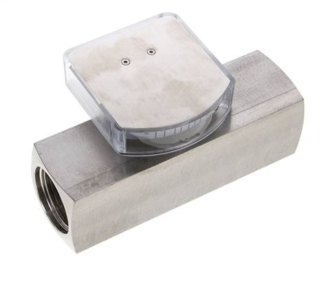 Caudalímetro de área variable G1'' de acero inoxidable para aceite 3-10 l/min 300 bar