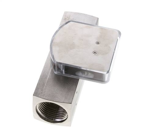 Caudalímetro de área variable G1'' de acero inoxidable para aceite 3-10 l/min 300 bar