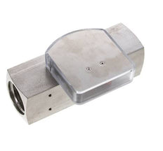 Caudalímetro de área variable G1'' de acero inoxidable para aceite 3-10 l/min 300 bar