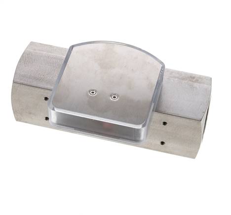 Caudalímetro de área variable G1'' de acero inoxidable para aceite 3-10 l/min 300 bar