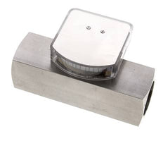 Caudalímetro de área variable G1'' de acero inoxidable para aceite 8-24 l/min 300 bar