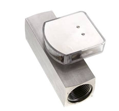 Caudalímetro de área variable G1'' de acero inoxidable para aceite 8-24 l/min 300 bar