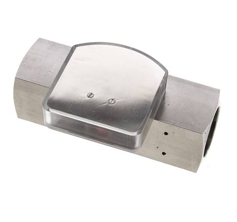 Caudalímetro de área variable G1'' de acero inoxidable para aceite 8-24 l/min 300 bar